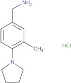 [3-Methyl-4-(1-pyrrolidinyl)benzyl]amine hydrochloride