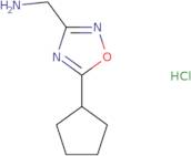 [(5-Cyclopentyl-1,2,4-oxadiazol-3-yl)methyl]amine hydrochloride