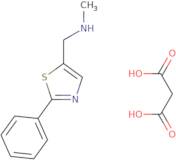 N-Methyl-1-(2-phenyl-1,3-thiazol-5-yl)methanamine - malonic acid