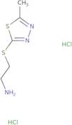 {2-[(5-Methyl-1,3,4-thiadiazol-2-yl)thio]ethyl}amine dihydrochloride