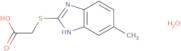 2-[(5-Methyl-1H-1,3-benzodiazol-2-yl)sulfanyl]acetic acid hydrate