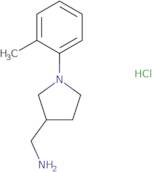 1-[1-(2-Methylphenyl)pyrrolidin-3-yl]methanamine hydrochloride