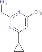 (4-Cyclopropyl-6-methylpyrimidin-2-yl)methanamine