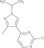 2-Chloro-4-[3-iodo-1-(1-methylethyl)-1H-pyrazol-4-yl]pyrimidine