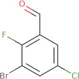 3-bromo-5-chloro-2-fluorobenzaldehyde