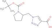 1-{[(2S)-1-[(tert-Butoxy)carbonyl]pyrrolidin-2-yl]methyl}-1H-1,2,3-triazole-4-carboxylic acid