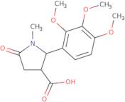 1-Methyl-5-oxo-2-(2,3,4-trimethoxyphenyl)pyrrolidine-3-carboxylic acid