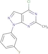 4-Chloro-1-(3-fluorophenyl)-6-methyl-1H-pyrazolo[3,4-d]pyrimidine