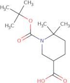 1-[(tert-Butoxy)carbonyl]-6,6-dimethylpiperidine-3-carboxylic acid