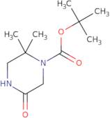 tert-Butyl 2,2-dimethyl-5-oxopiperazine-1-carboxylate