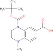 4-[(tert-Butoxy)carbonyl]-1-methyl-1,2,3,4-tetrahydroquinoxaline-6-carboxylic acid