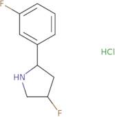 4-Fluoro-2-(3-fluorophenyl)pyrrolidine hydrochloride
