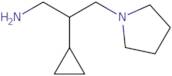 2-Cyclopropyl-3-(pyrrolidin-1-yl)propan-1-amine