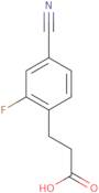 3-(4-Cyano-2-fluorophenyl)propanoic acid