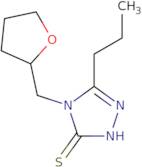 5-Propyl-4-((tetrahydrofuran-2-yl)methyl)-4H-1,2,4-triazole-3-thiol