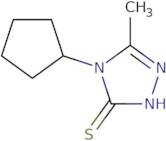 4-Cyclopentyl-5-methyl-4H-1,2,4-triazole-3-thiol