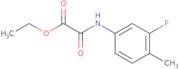 Ethyl [(3-fluoro-4-methylphenyl)amino](oxo)acetate