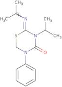Tetrahydro-3-(1-methylethyl)-2-[(1-methylethyl)imino]-5-phenyl-4H-1,3,5-thiadiazin-4-one