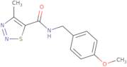 N-(4-Methoxybenzyl)-4-methyl-1,2,3-thiadiazole-5-carboxamide