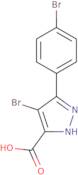 4-Bromo-3-(4-bromophenyl)-1H-pyrazole-5-carboxylic acid