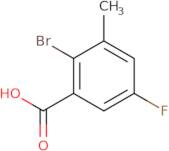 2-bromo-5-fluoro-3-methylbenzoic acid