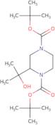 (S)-Di-tert-butyl 2-(2-hydroxypropan-2-yl)piperazine-1,4-dicarboxylate