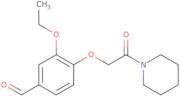 3-Ethoxy-4-[2-oxo-2-(piperidin-1-yl)ethoxy]benzaldehyde