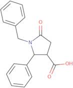 1-Benzyl-5-oxo-2-phenylpyrrolidine-3-carboxylic acid