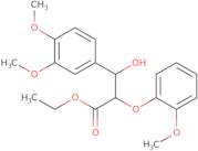 Ethyl 3-(3,4-dimethoxyphenyl)-3-hydroxy-2-(2-methoxyphenoxy)propanoate