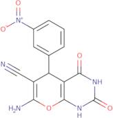 7-amino-5-(3-nitrophenyl)-2,4-dioxo-1,3,5,8-tetrahydro-8-oxaquinazoline-6-carbonitrile