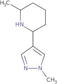 2-Methyl-6-(1-methyl-1H-pyrazol-4-yl)piperidine