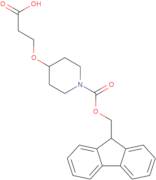 3-((1-[(9H-Fluoren-9-ylmethoxy)carbonyl]piperidin-4-yl)oxy)propanoic acid