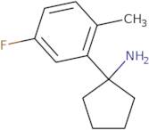 1-(5-Fluoro-2-methylphenyl)cyclopentan-1-amine