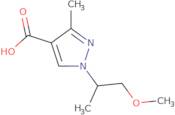 1-(1-Methoxypropan-2-yl)-3-methyl-1H-pyrazole-4-carboxylic acid