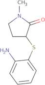 3-[(2-Aminophenyl)sulfanyl]-1-methylpyrrolidin-2-one