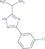 1-(3-(3-Chlorophenyl)-1H-1,2,4-triazol-5-yl)ethanamine