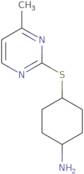 4-[(4-Methylpyrimidin-2-yl)sulfanyl]cyclohexan-1-amine