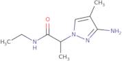 2-(3-Amino-4-methyl-1H-pyrazol-1-yl)-N-ethylpropanamide