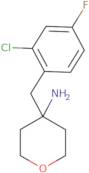 4-[(2-Chloro-4-fluorophenyl)methyl]oxan-4-amine