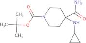 tert-Butyl 4-(aminocarbonyl)-4-(cyclopropylamino)piperidine-1-carboxylate