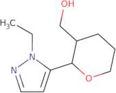 rac-[(2R,3S)-2-(1-Ethyl-1H-pyrazol-5-yl)oxan-3-yl]methanol