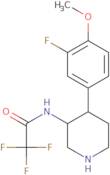 rac-2,2,2-Trifluoro-N-[(3R,4S)-4-(3-fluoro-4-methoxyphenyl)piperidin-3-yl]acetamide