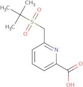 6-[(2-Methylpropane-2-sulfonyl)methyl]pyridine-2-carboxylic acid