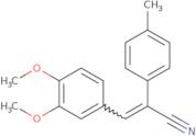 3-(3,4-Dimethoxyphenyl)-2-(4-methylphenyl)prop-2-enenitrile