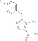 5-Amino-1-[(4-fluorophenyl)methyl]-1H-1,2,3-triazole-4-carboxamide