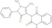 3-(1,5-Dimethyl-3-oxo-2-phenyl-2,3-dihydro-1H-pyrazol-4-yl)-2-sulfanyl-3,4-dihydroquinazolin-4-one