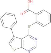 2-({5-Phenylthieno[2,3-d]pyrimidin-4-yl}sulfanyl)benzoic acid