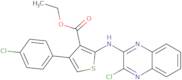 Ethyl 4-(4-chlorophenyl)-2-[(3-chloroquinoxalin-2-yl)amino]thiophene-3-carboxylate