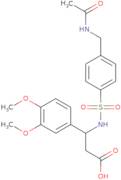 3-(3,4-Dimethoxyphenyl)-3-[4-(acetamidomethyl)benzenesulfonamido]propanoic acid