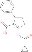 2-Cyclopropaneamido-4-phenylthiophene-3-carboxylic acid